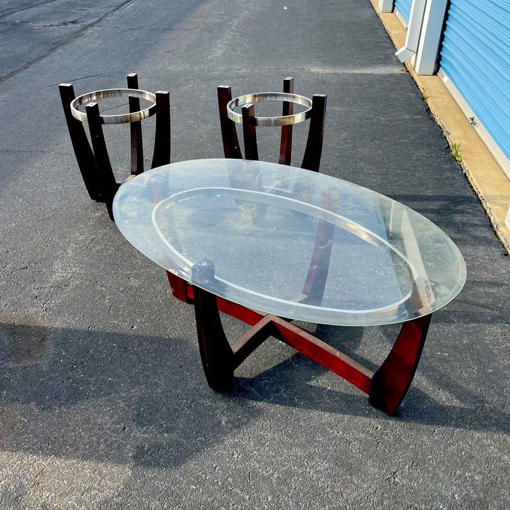 Glass Coffee Table 3 piece Set